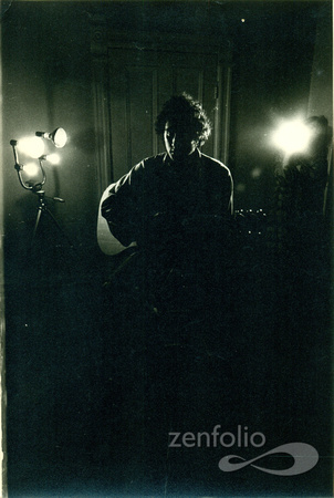 Howard's portrait of Lou, back-lit