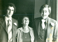 Howard's portrait of Roz Tafler with sons Lou and Sid
