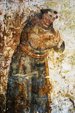 fresco of St Anthony, Capuchos monastery