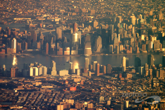 lower Manhattan and surroundings, closeup