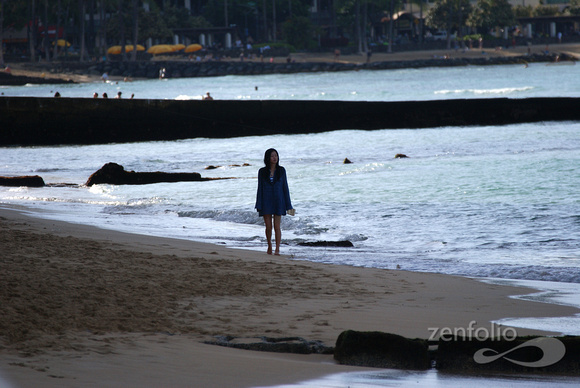 girl on Waikiki Beach