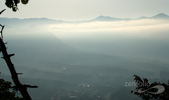 Chuncheon dawn from Phoenix Mountain 2