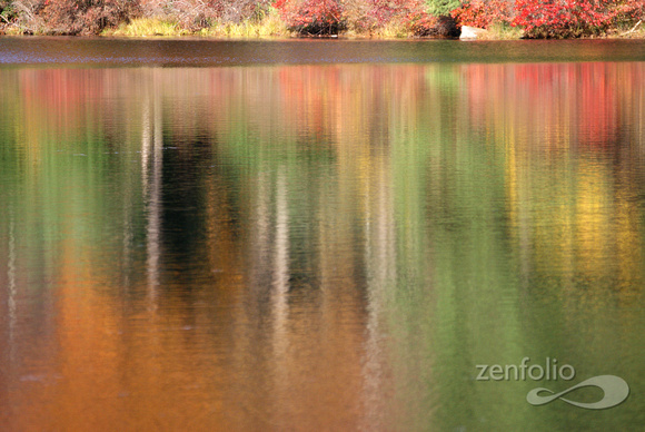 autumn rainbow reflected