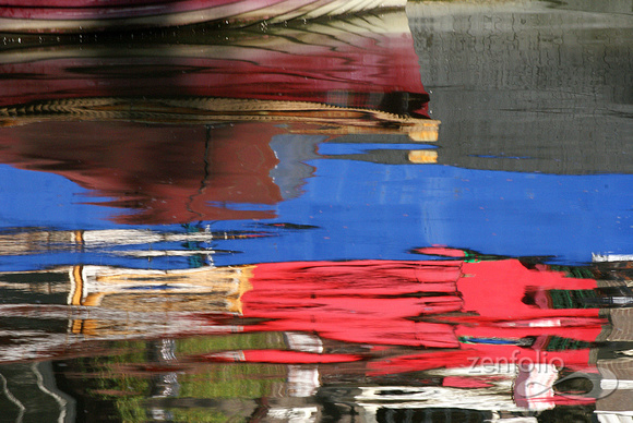 mirror on canal closeup 1