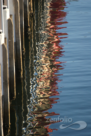 Darling Harbor flags, reflection 11