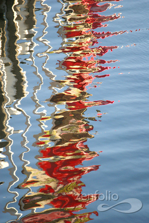 Darling Harbor flags, reflection 10