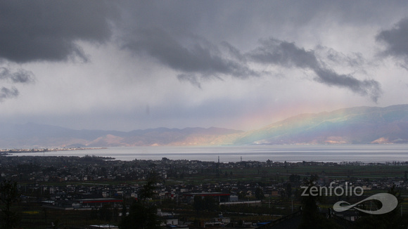 rainbow over Lake Erhai